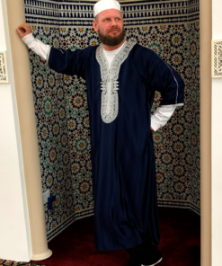 marokkansk abaya mørkeblå