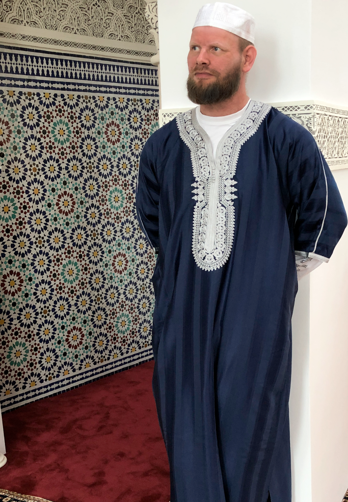 Marokkansk Abaya / Thobe Mørkeblå