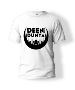 Deen over dunya hvid t-shirt