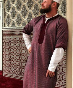 Marokkansk abaya / thobe rød
