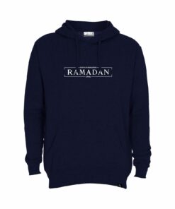 Marine blå ramadan hoodie
