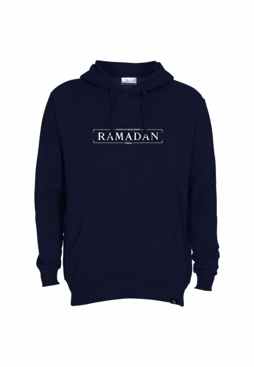 Marine blå ramadan hoodie